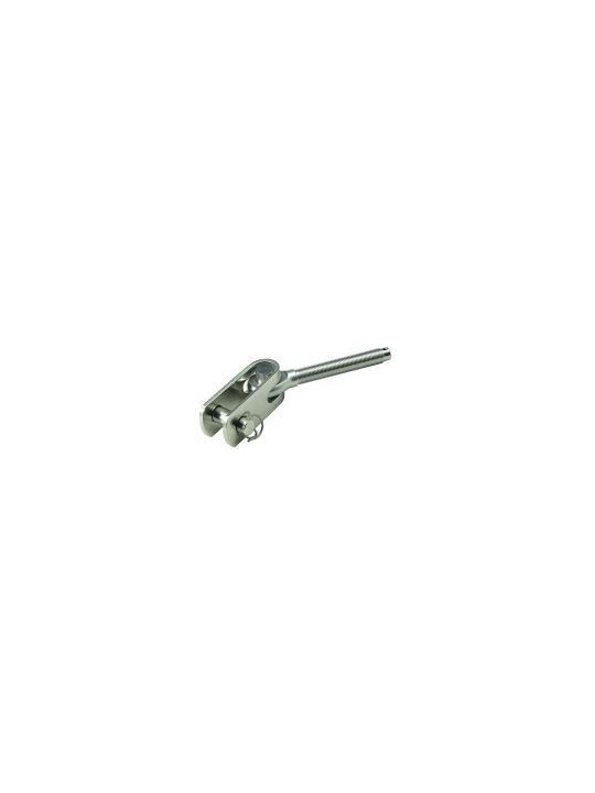Horquilla roscada UNF izquierda para tensores de cable engarzados de acero inoxidable