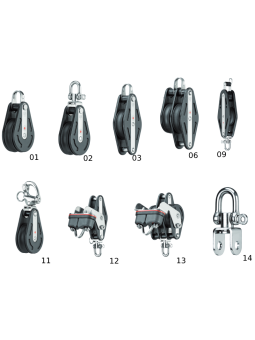 Poulie 12mm avec roulement à billes