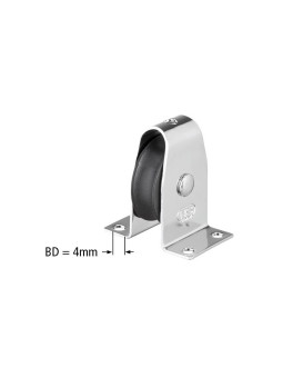 Upright block with slide bearing