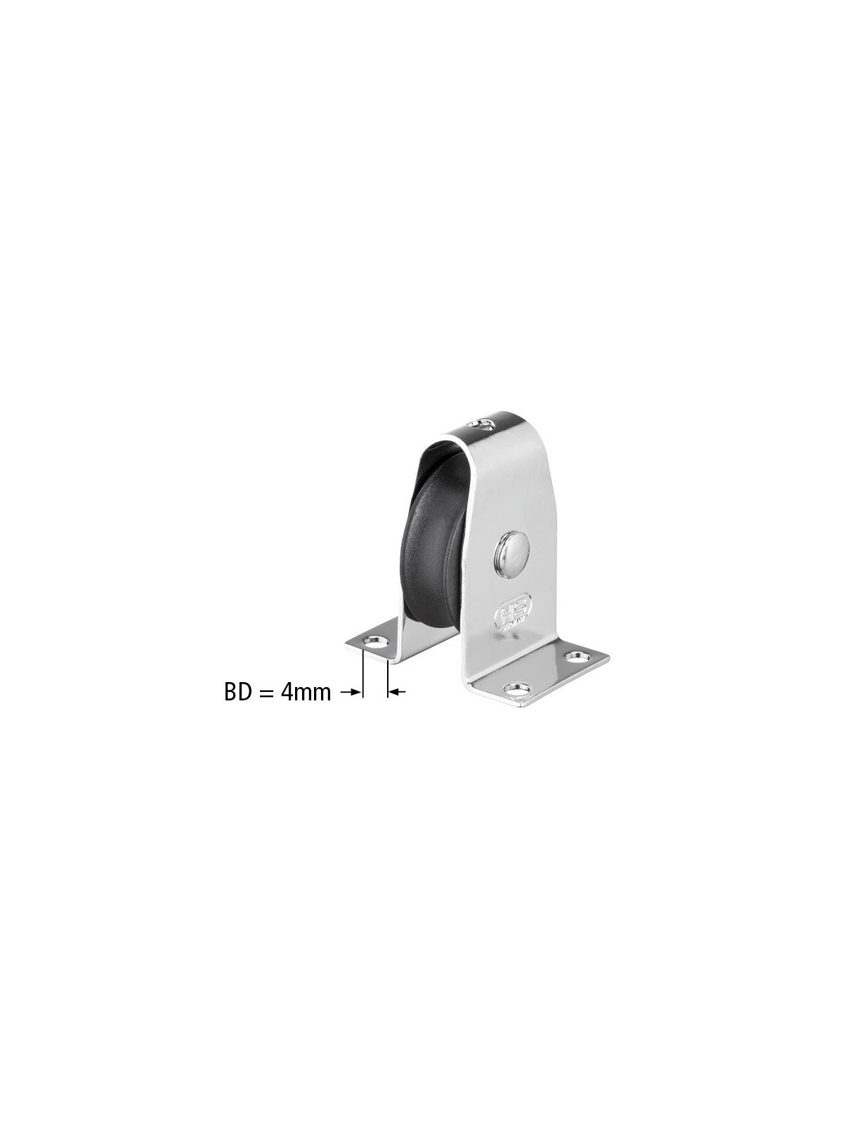 Upright block with slide bearing