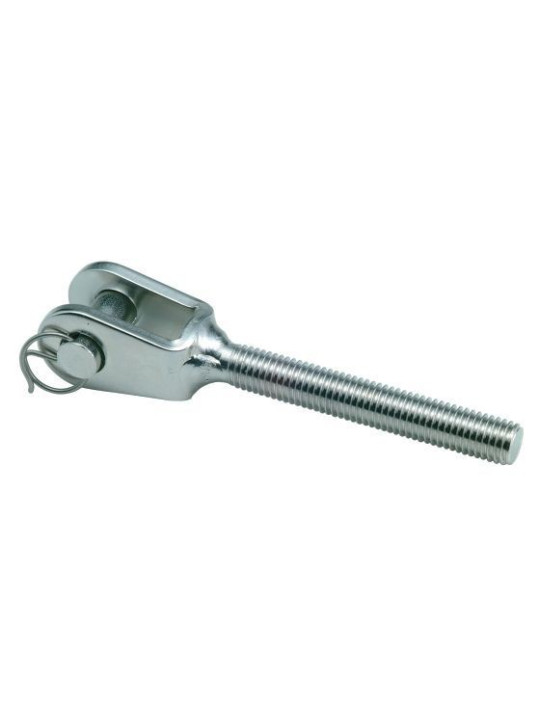 Horquilla de rosca métrica recta para tensores y tornillos de jarcia de acero inoxidable