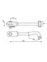 Fork tee for rope