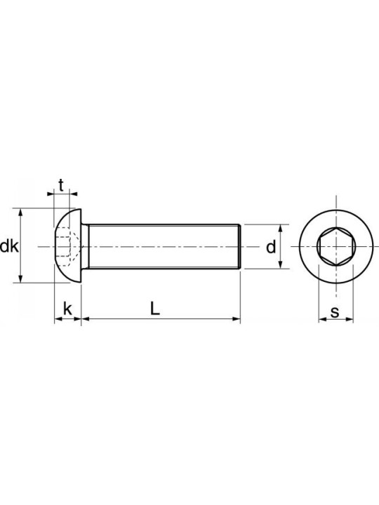 right threaded dome