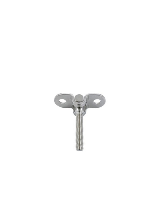 Toggled hasp with left metric thread