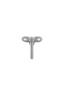 Toggled hasp with left metric thread