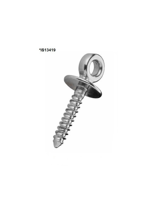Eye bolt with base - wood screw