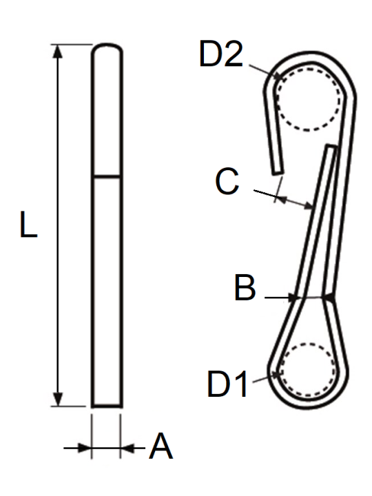 Single carabiner