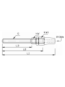 swageless threaded terminal