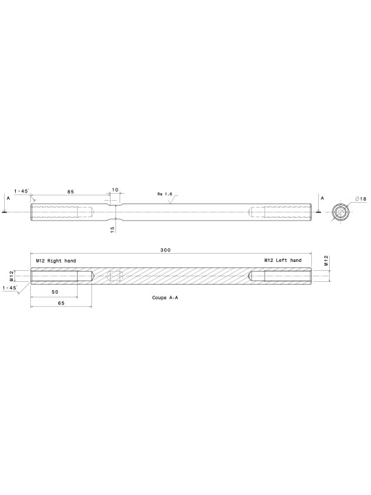 special rigging screw body - long