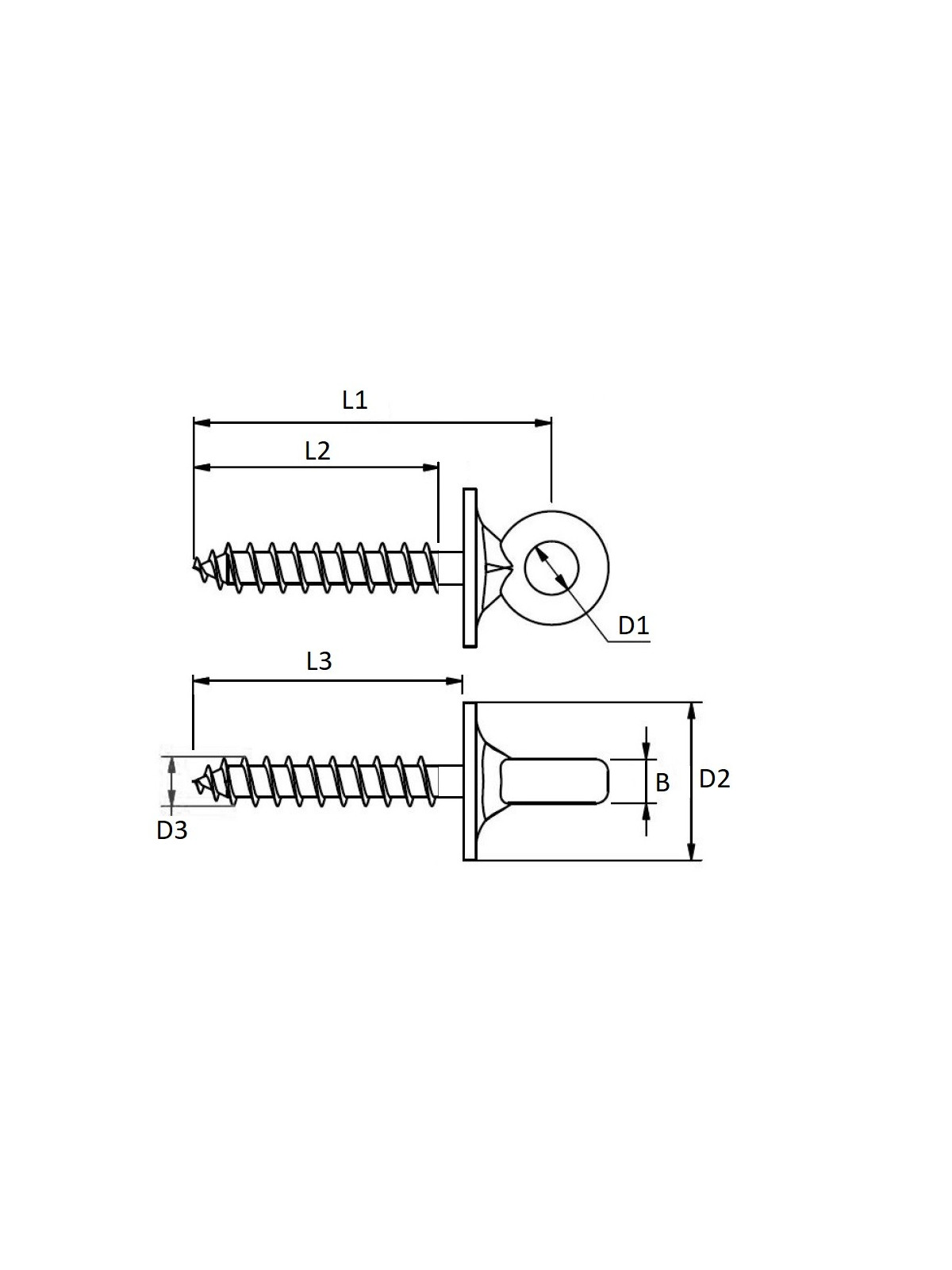 Eye bolt with base - wood screw