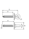Eye bolt with base - wood screw