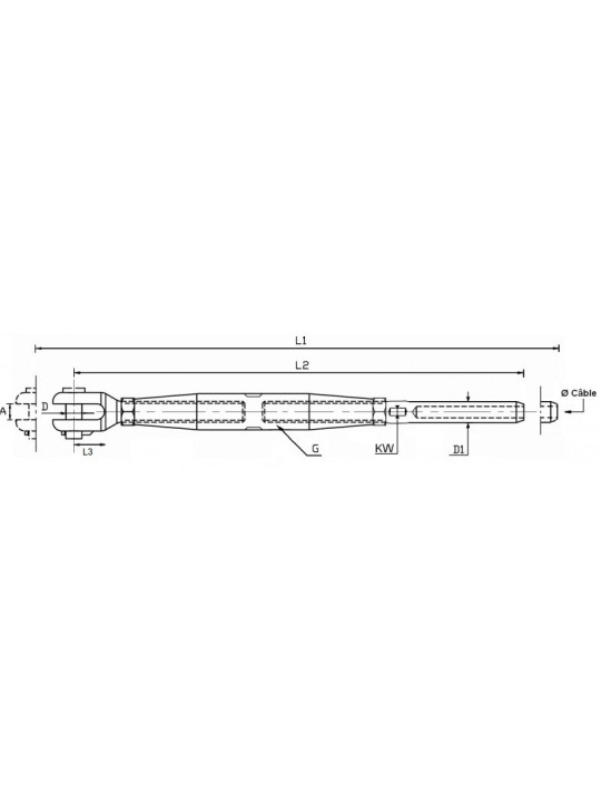 crimp ringed body turnbuckle