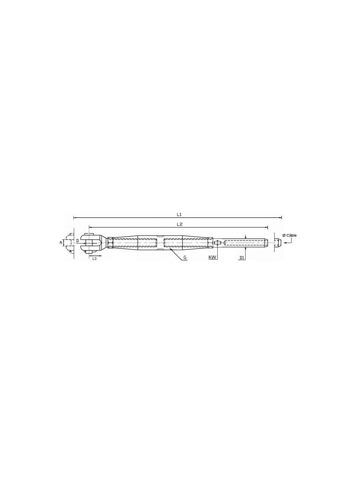 crimp ringed body turnbuckle