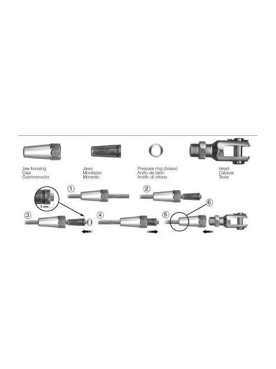 Kit de anillas para el sistema manual Swageless