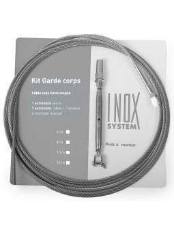 Ø5mm (7*7) cable guardrail kit with fixed fork terminals