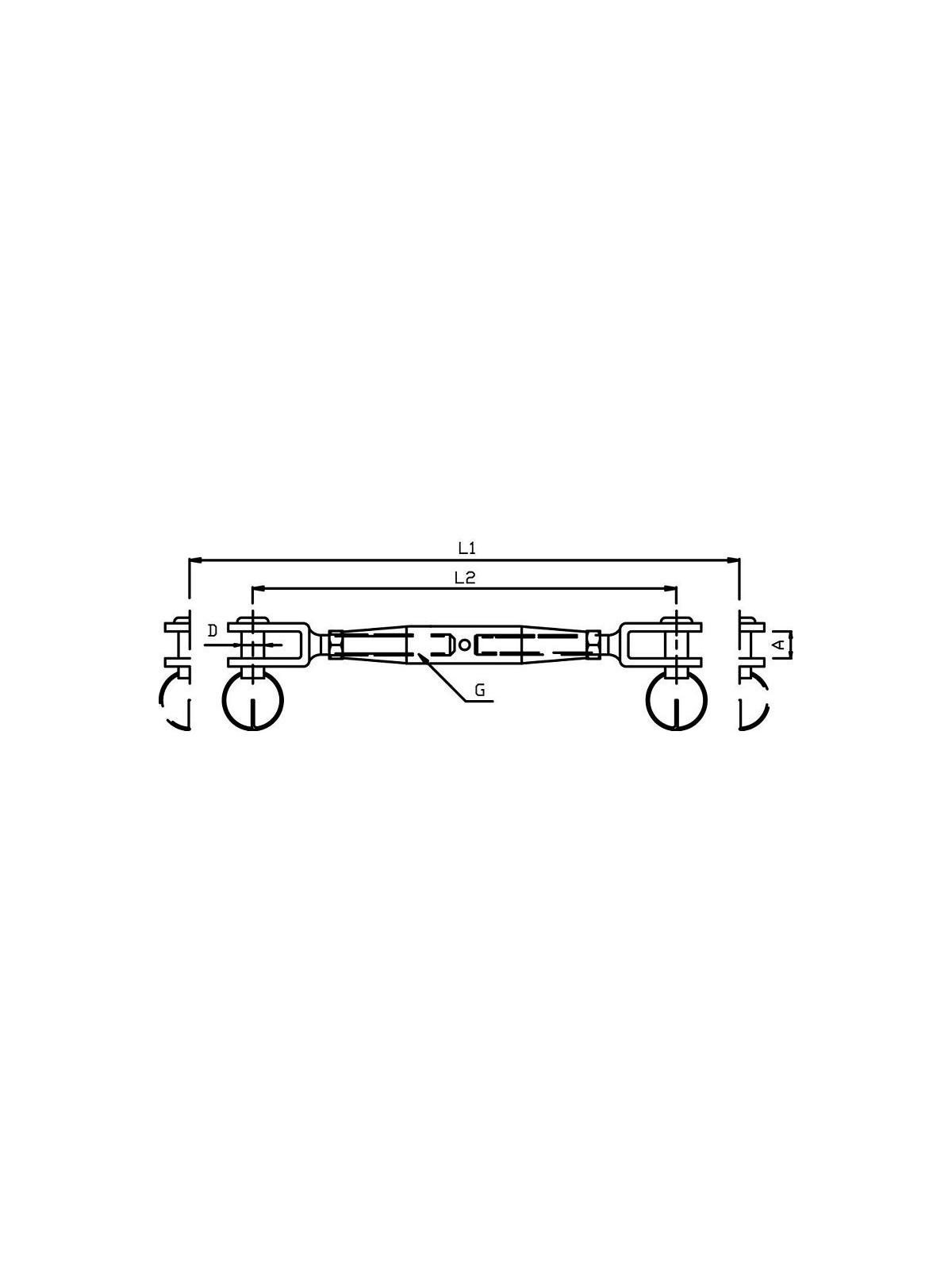 stainless steel closed turnbuckle
