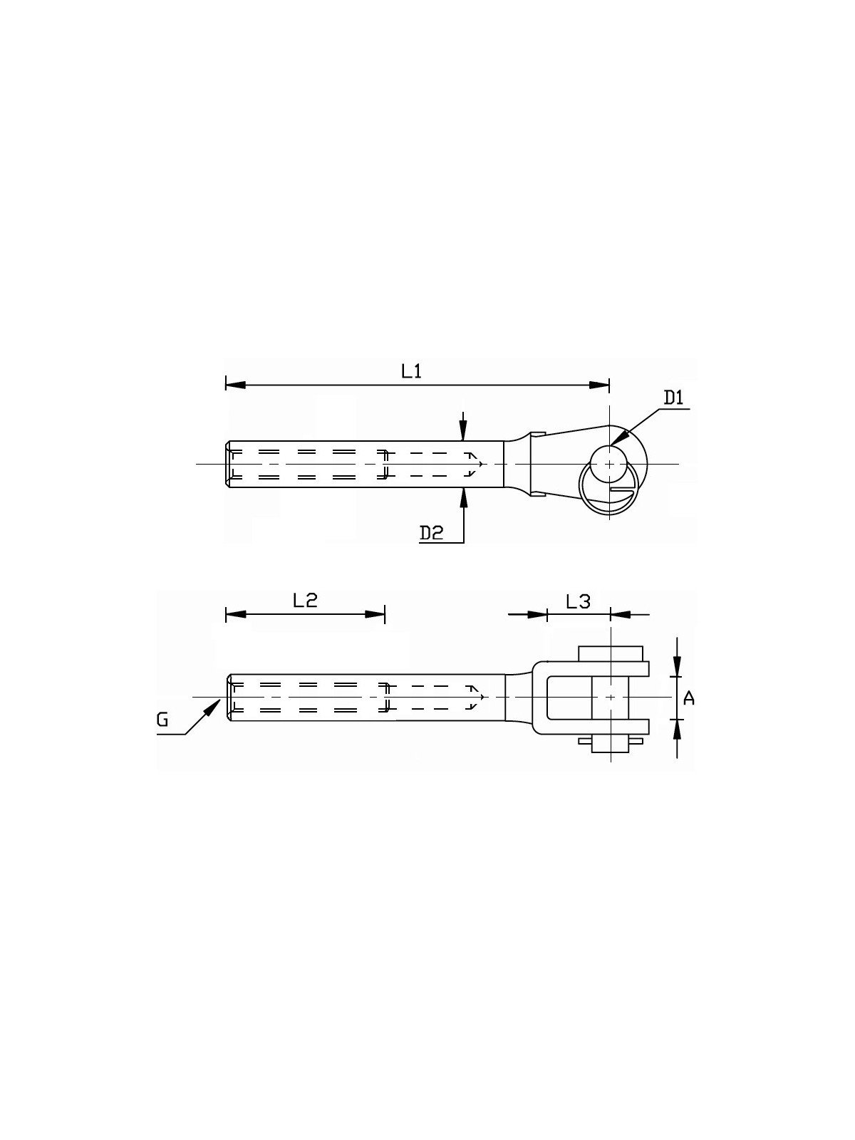 welded fixed fork