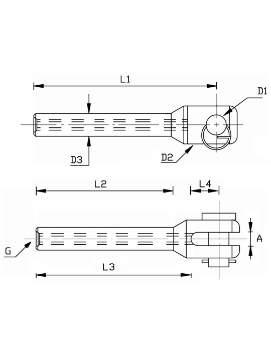 machined fixed fork