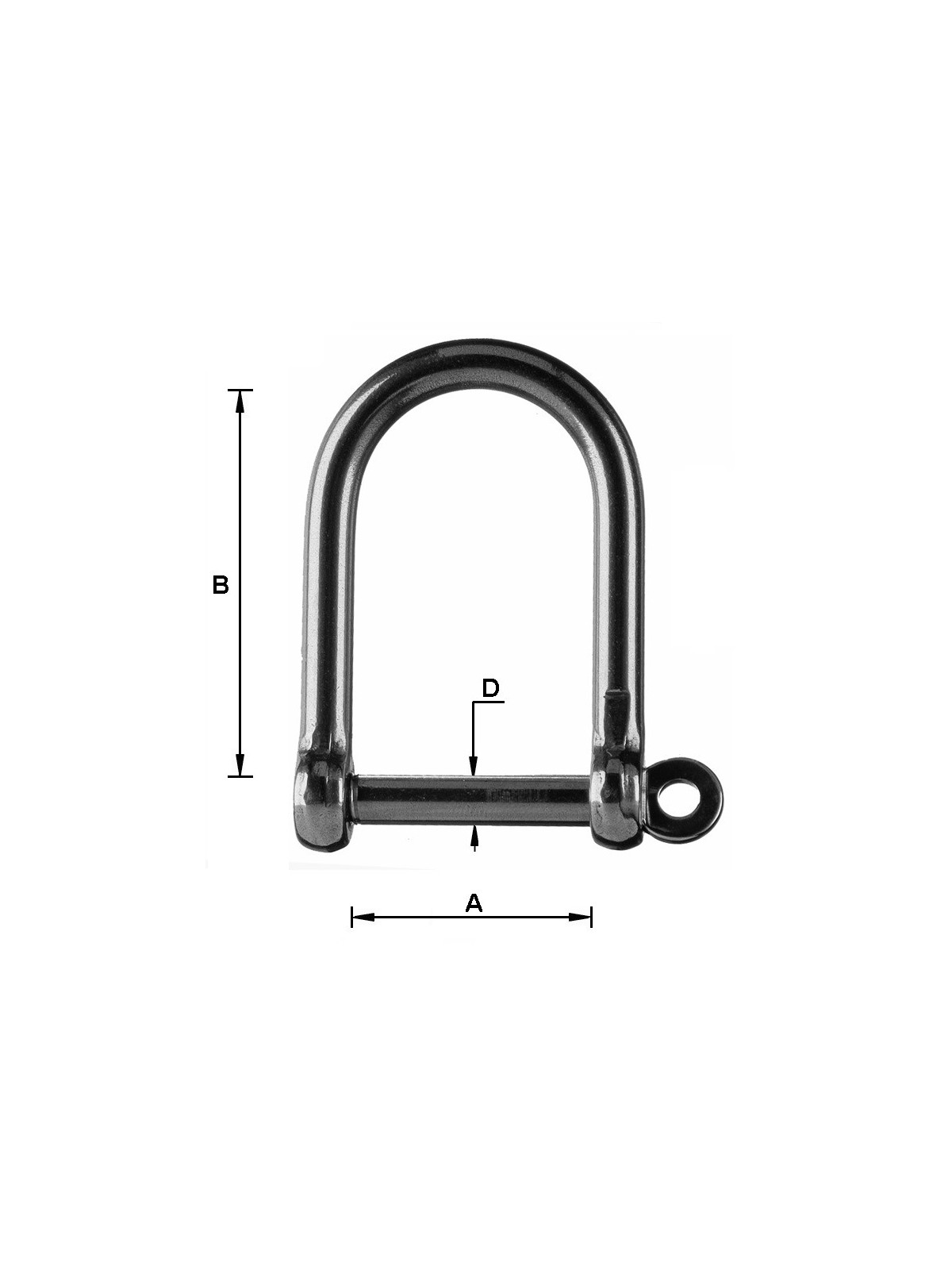 Forged stainless steel shackle