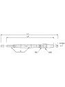 closed turnbuckle threaded rod
