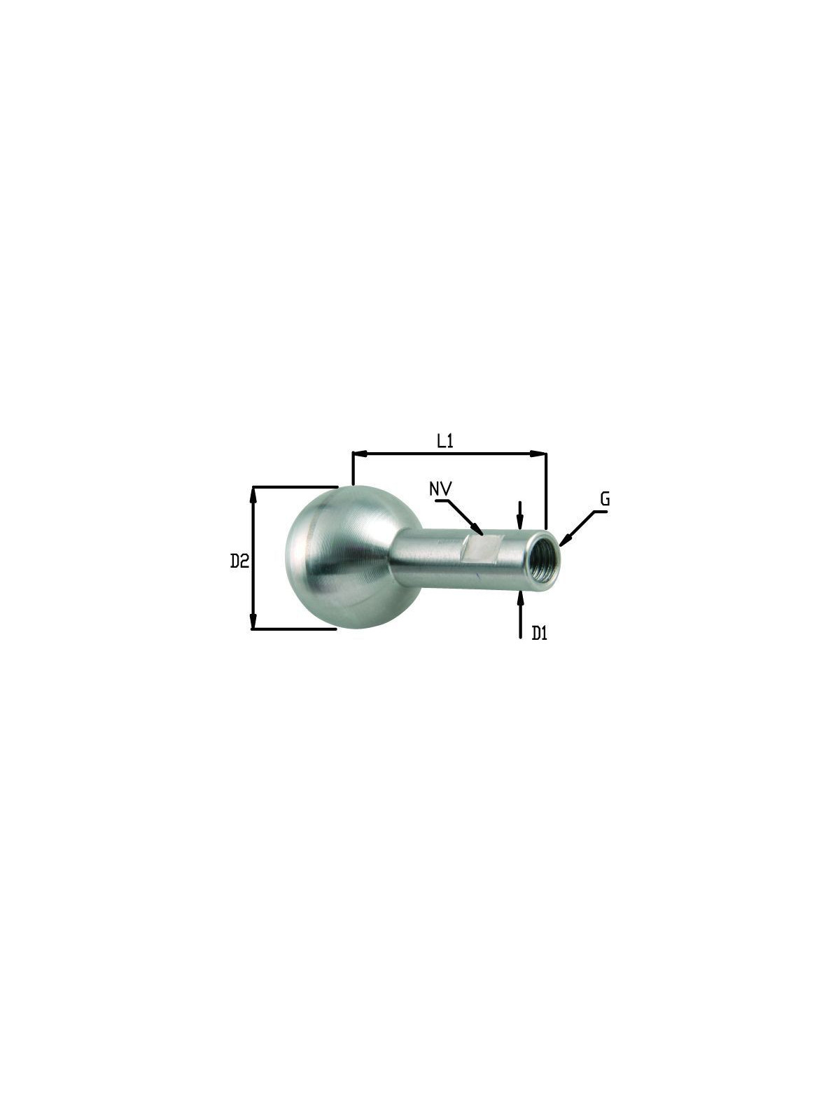 Threaded ball terminal