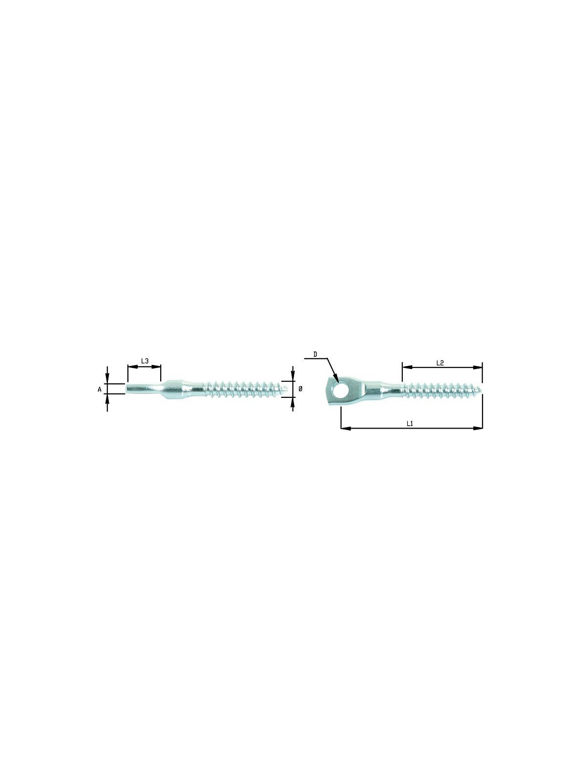 wood screw eye