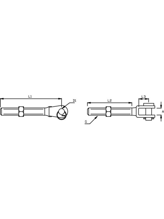 welded fixed fork