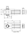 Fork and counter-nut 316 grade stainless steel