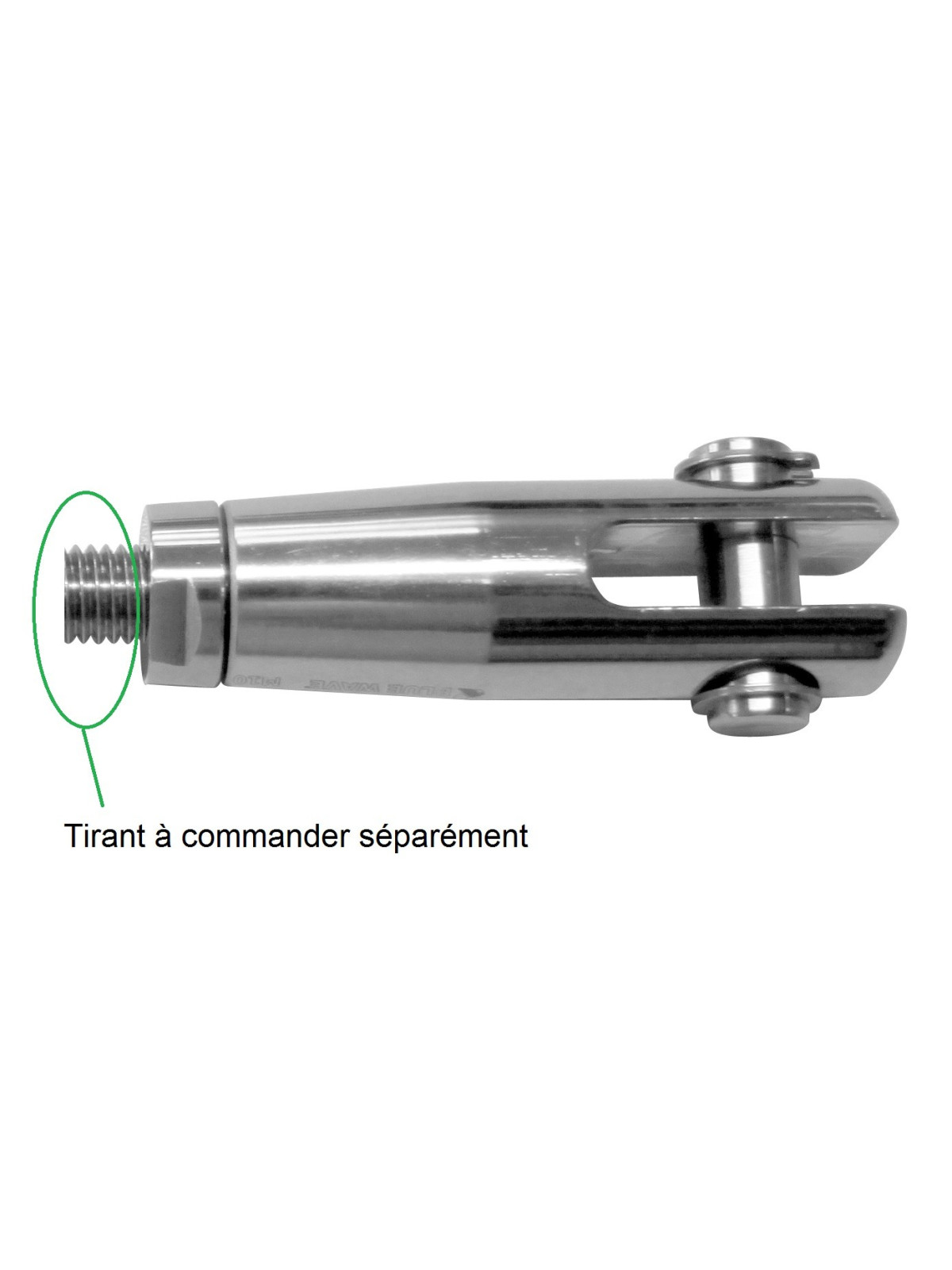 Fork and counter-nut 316 grade stainless steel