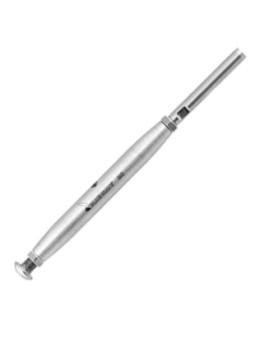 Ridoir à sertir corps fermé dôme plat / terminaison