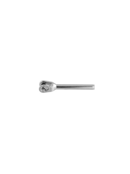 crimp with machined fixed fork terminal