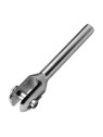crimp with machined fixed fork terminal
